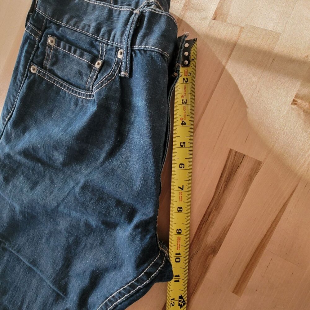 Levis 514 Mens Jeans 33 x 30 Blue Slim Straight Leg Medium Wash Preppy Western - Picture 9 of 11